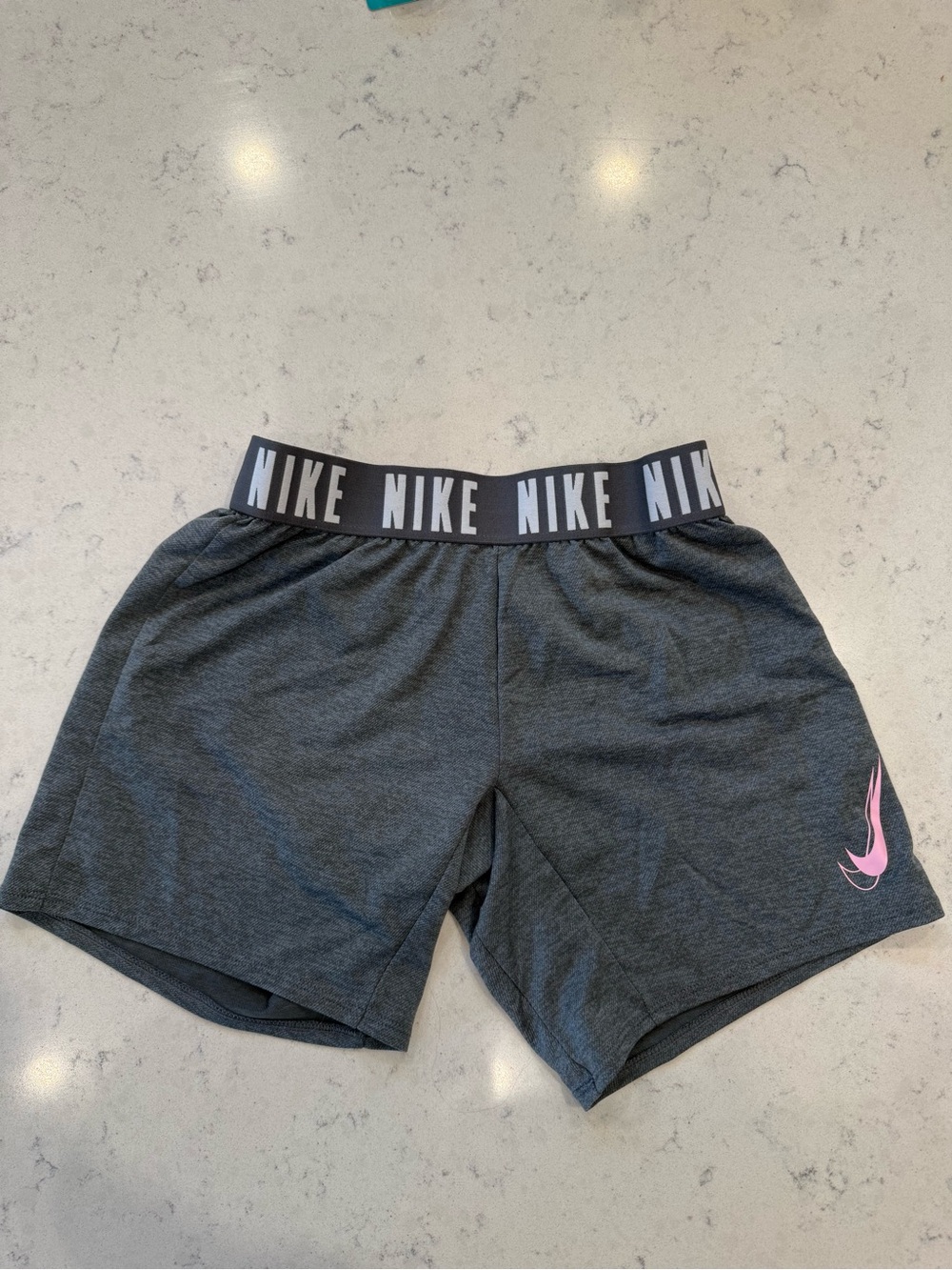Nike Girls Shorts with Pink Swoosh
